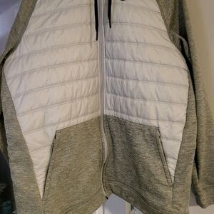 Men's Gray and White Jacket